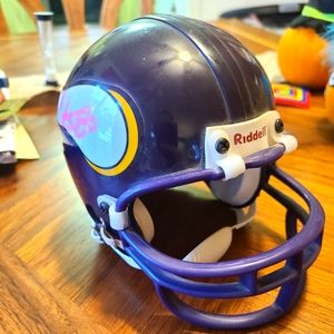 Signed Chris Carter mini helmet.